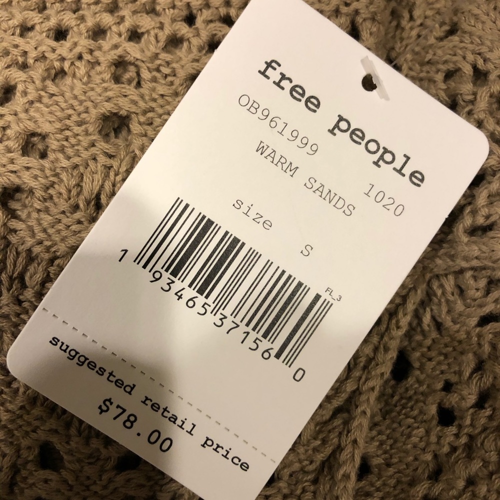 Free People Home Run Sweater WARM SANDS - Picture 4 of 8